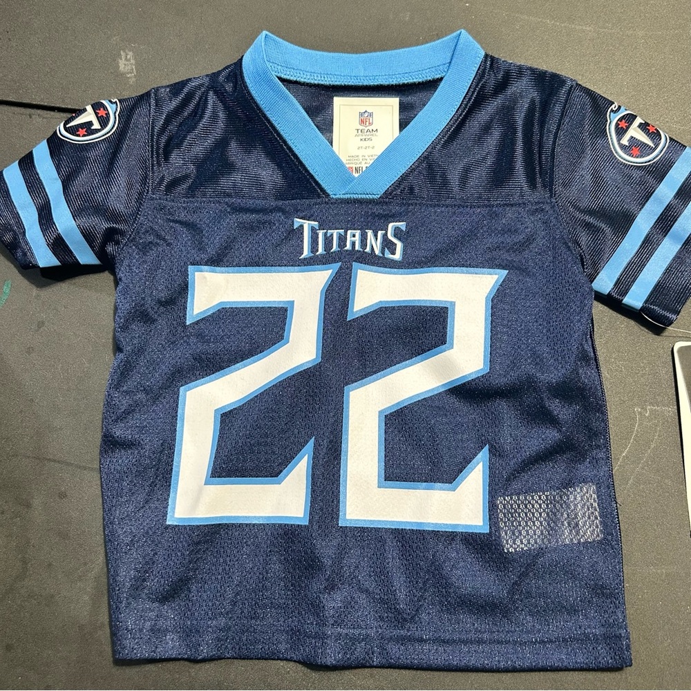 NFL Blue Titans Jersey Authentic Team Apparel